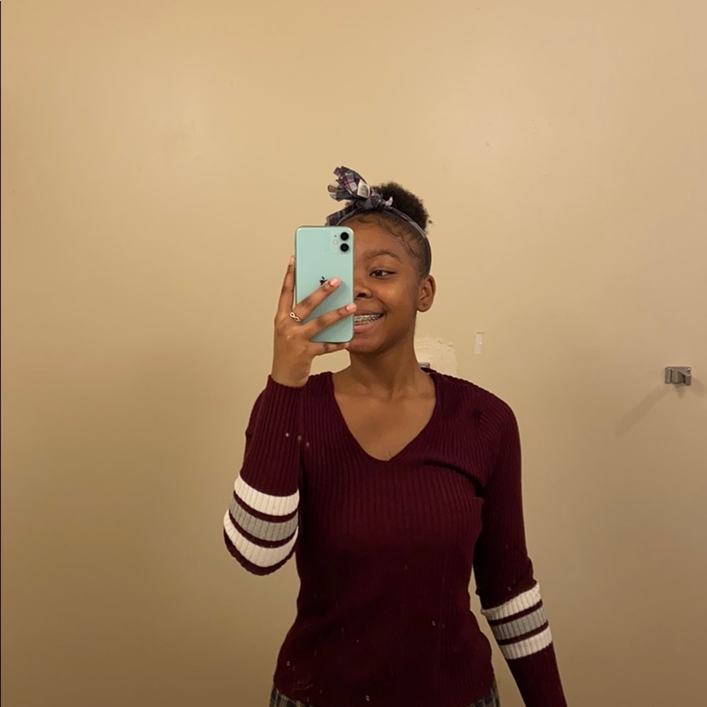 Burgundy Cut our Back Shirt